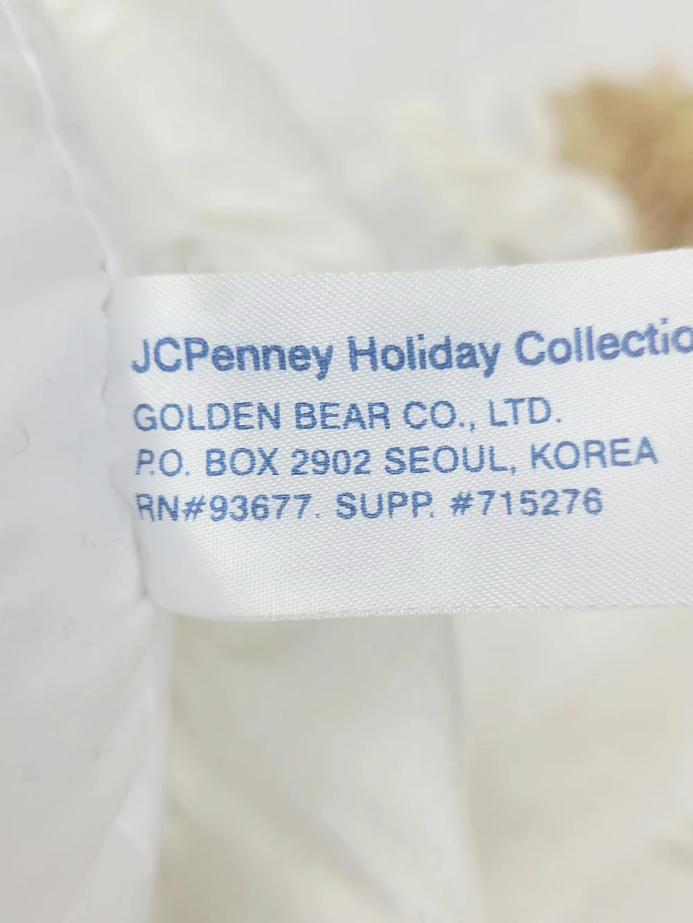 Vtg~JCPenney Holiday Collection Golden Bear Plush~Green Velvet Dress Hat 27